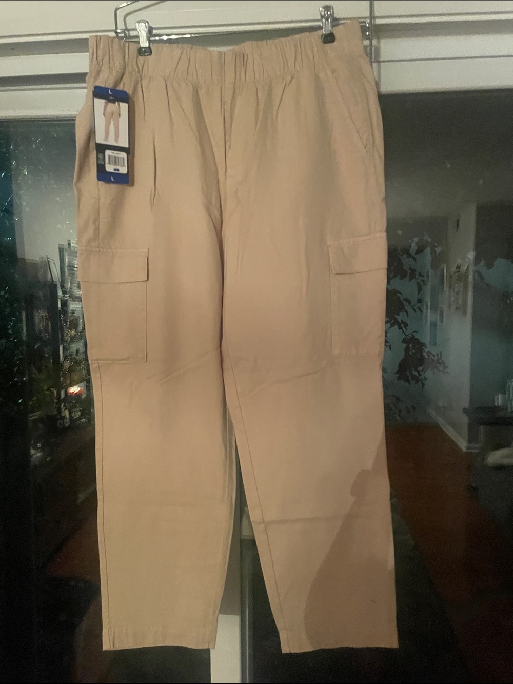GAP Beige Cargo Pants with Elastic Waistband